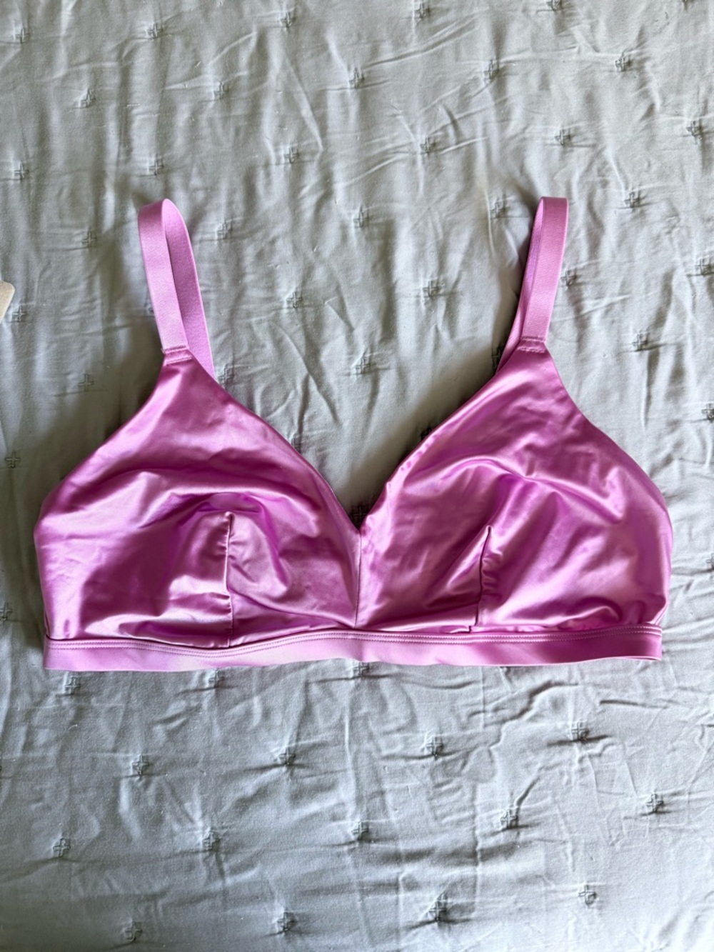 Nordstrom Satin-Wireless Bralette - Light Pink Camisole Shell